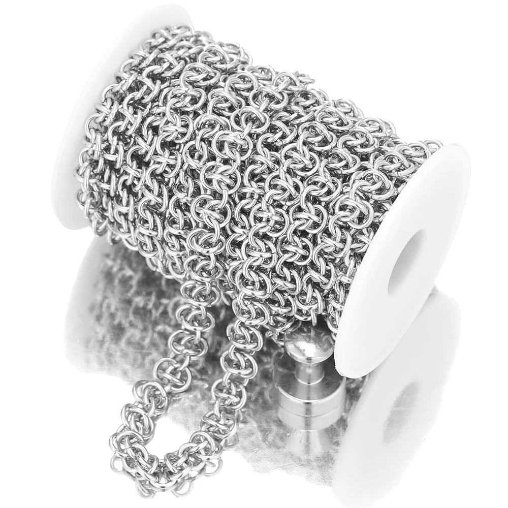 metro anéis ligados hiphop cadeias de aço inoxidável chunky punk colares correntes pulseiras presentes acessórios jóias diy