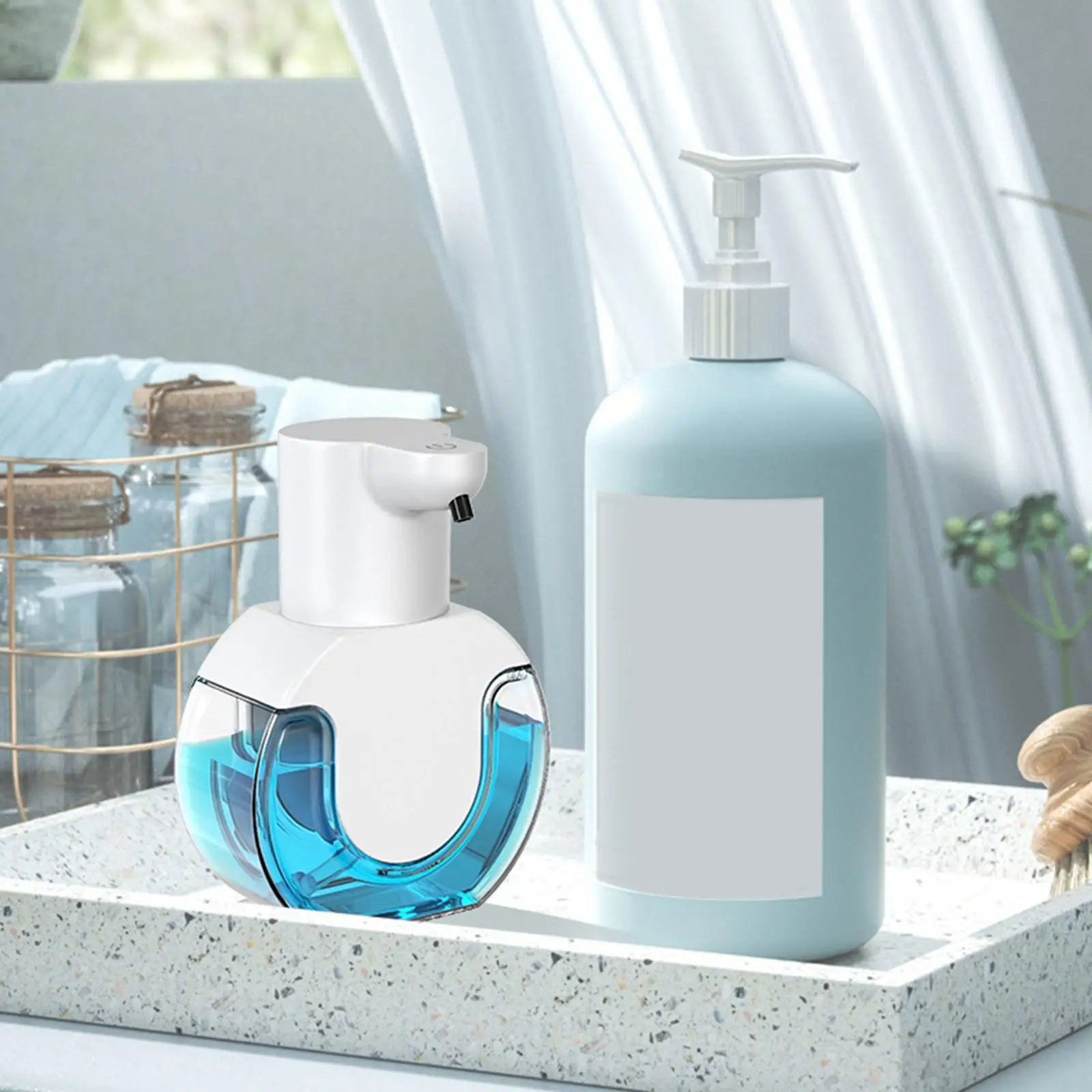 Foam Soap Dispenser Rechargeable Adjustable Hand Wash Machine for Restaurant