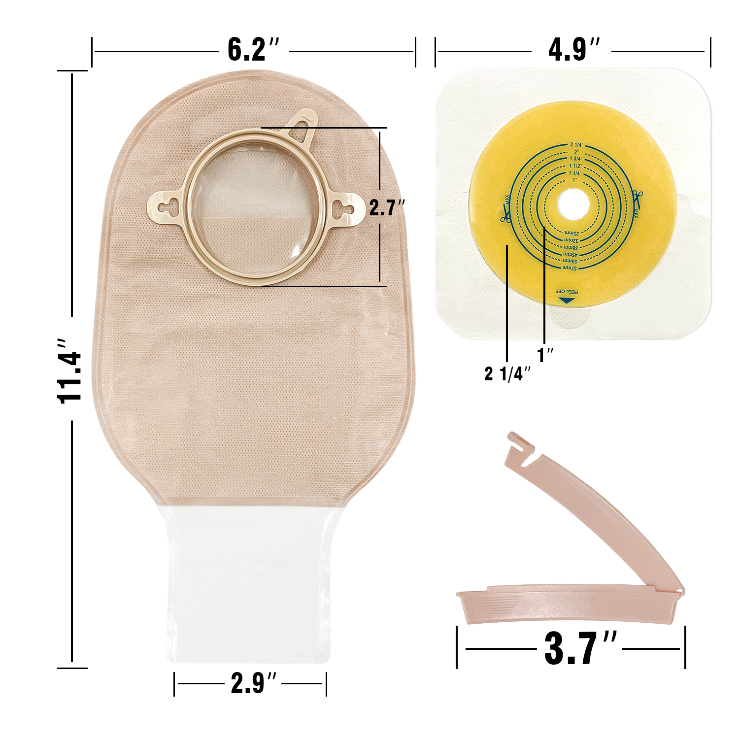 Best of 15pcs Bags+ 6pcs Barriers Two Piece Colostomy Bags With Clamp Clip For Ostomy Patient Care Reviews & Tips