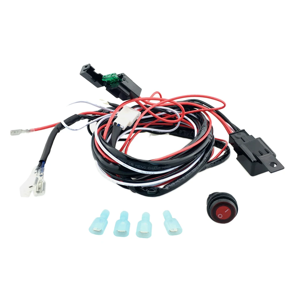 12V 40A Wiring Harness, Wiring , Safety Relay Switch for 2 led Fog