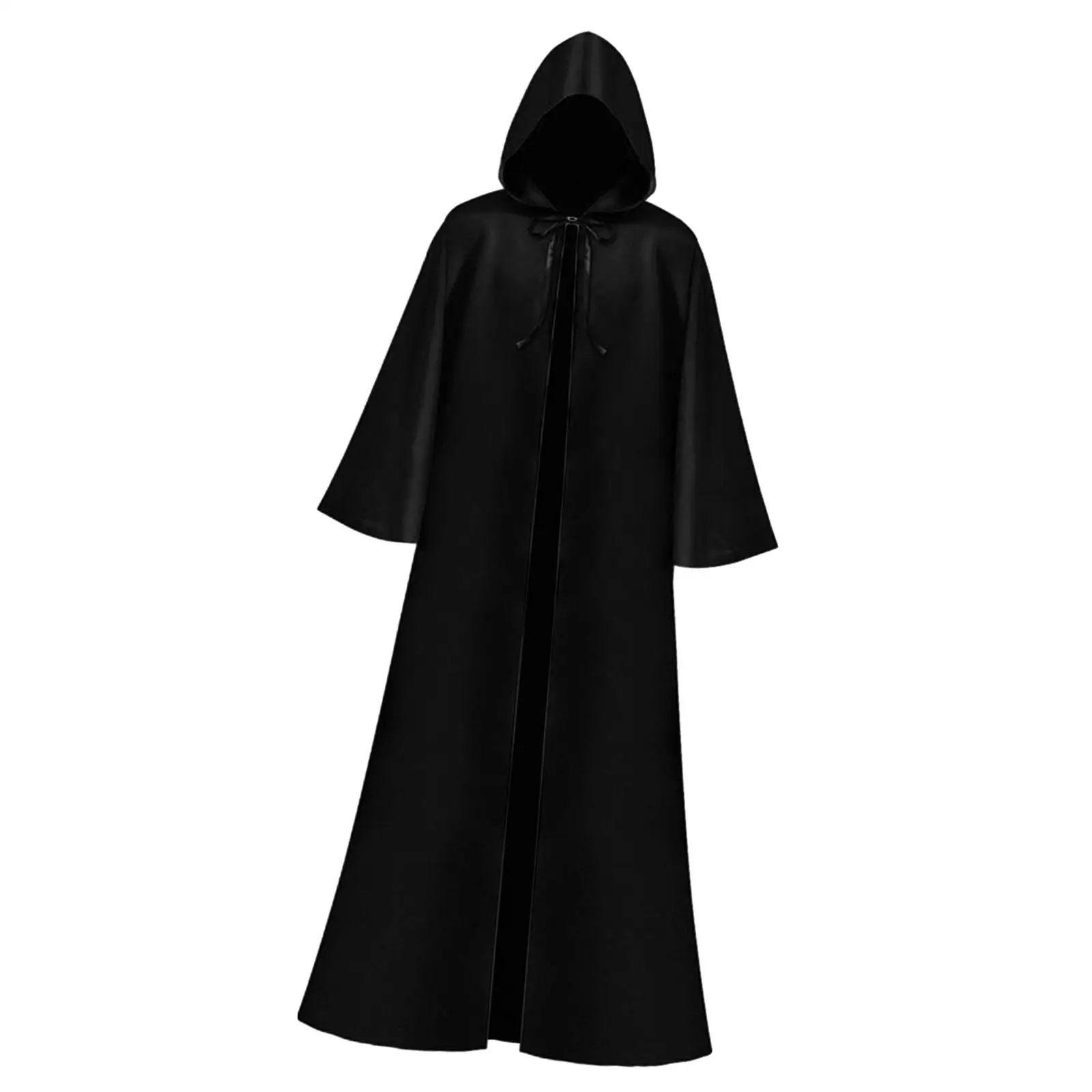Halloween Hooded Cloak Dress up Medieval Devil Outfit Long Hooded Cloak for Club Easter Performance Fancy Dress Party Punk Party