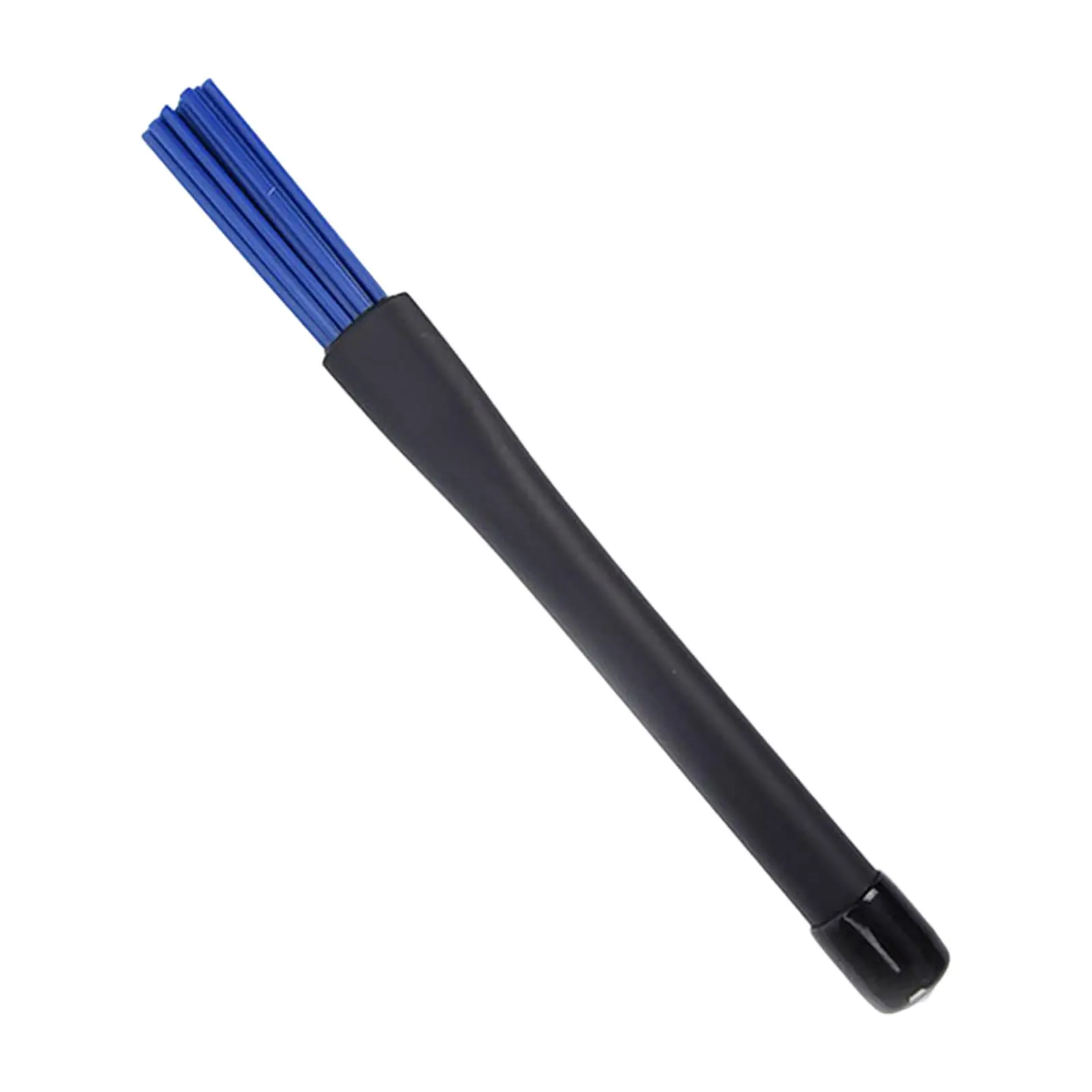 Jazz Drum Brushes with Comfortable Rubber Handles Professional Blue Nylon for Jazz rock Country Music Rock Band Beginner