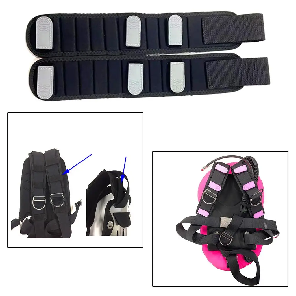 2x Shoulder for Diving Backplate Air Cylinder Carrying Cushion Pad