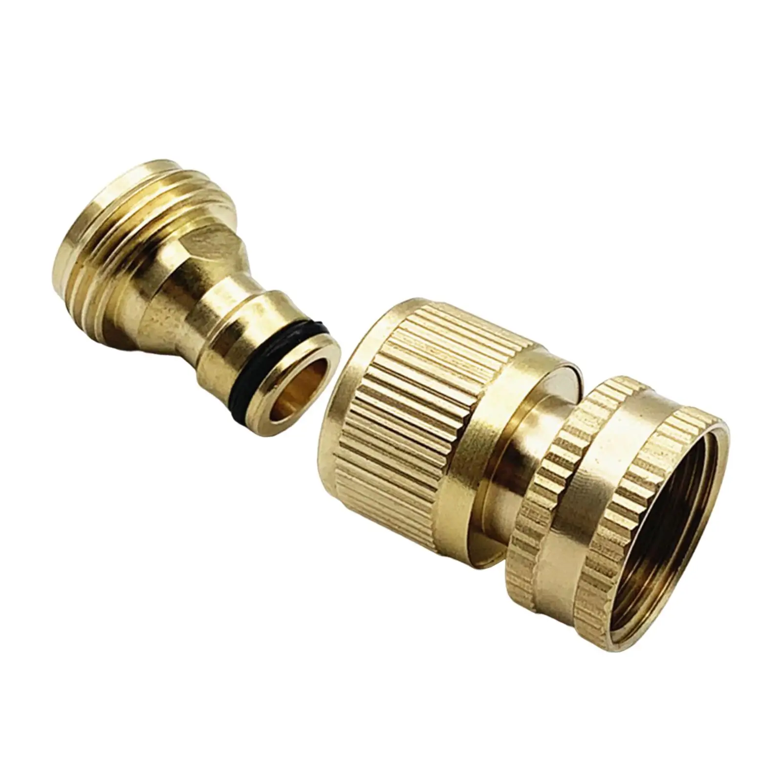 Brass Garden Hose Connector Pressure Washer Adapter 3/4 inch Water Hose Pipe Fitting for Watering Device Garden Hose