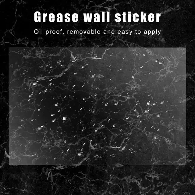 Clear Oil Proof Wall Stickers Wallpapers Kitchen Backsplash Wall Protector  Plastic Waterproof Self-Adhesive Sticker for Kitchen - AliExpress