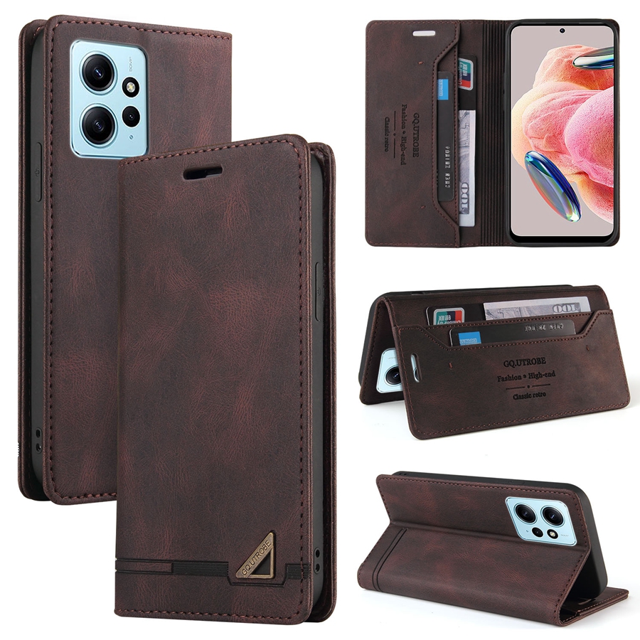 Brieftasche Anti Diebstahl Pinsel Magnetische Flip Karte Stand Leder Fall Für Xiaomi Redmi 14C 13C 12C 10C Hinweis 14 Pro + 13 12 12S 11S 11 Pro – Detail 15