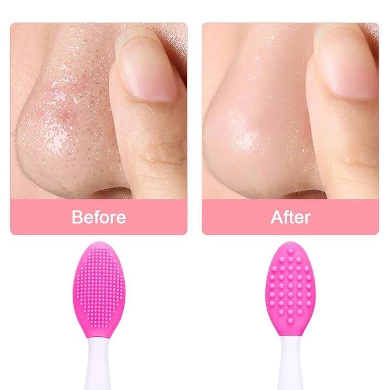 Best of Beauty Skin Care Wash Face Soft Silicone Brush Exfoliating Nose Clean Blackhead Removal Brushes Tools With Replacement Head Reviews & Tips