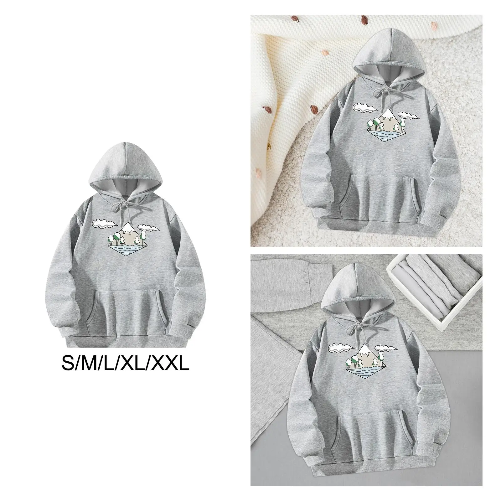 Womens Hoodie Outfits Pullover Fall Clothes Drawstring Pullover Hoodie for Athletic Workout Travel Shopping Office Backpacking