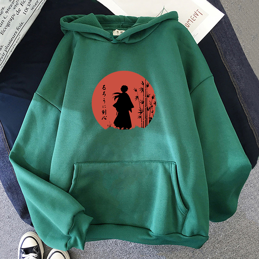 Rurouni Kenshin Sweatshirt Himura Samurai Japanese Anime Hoodie 