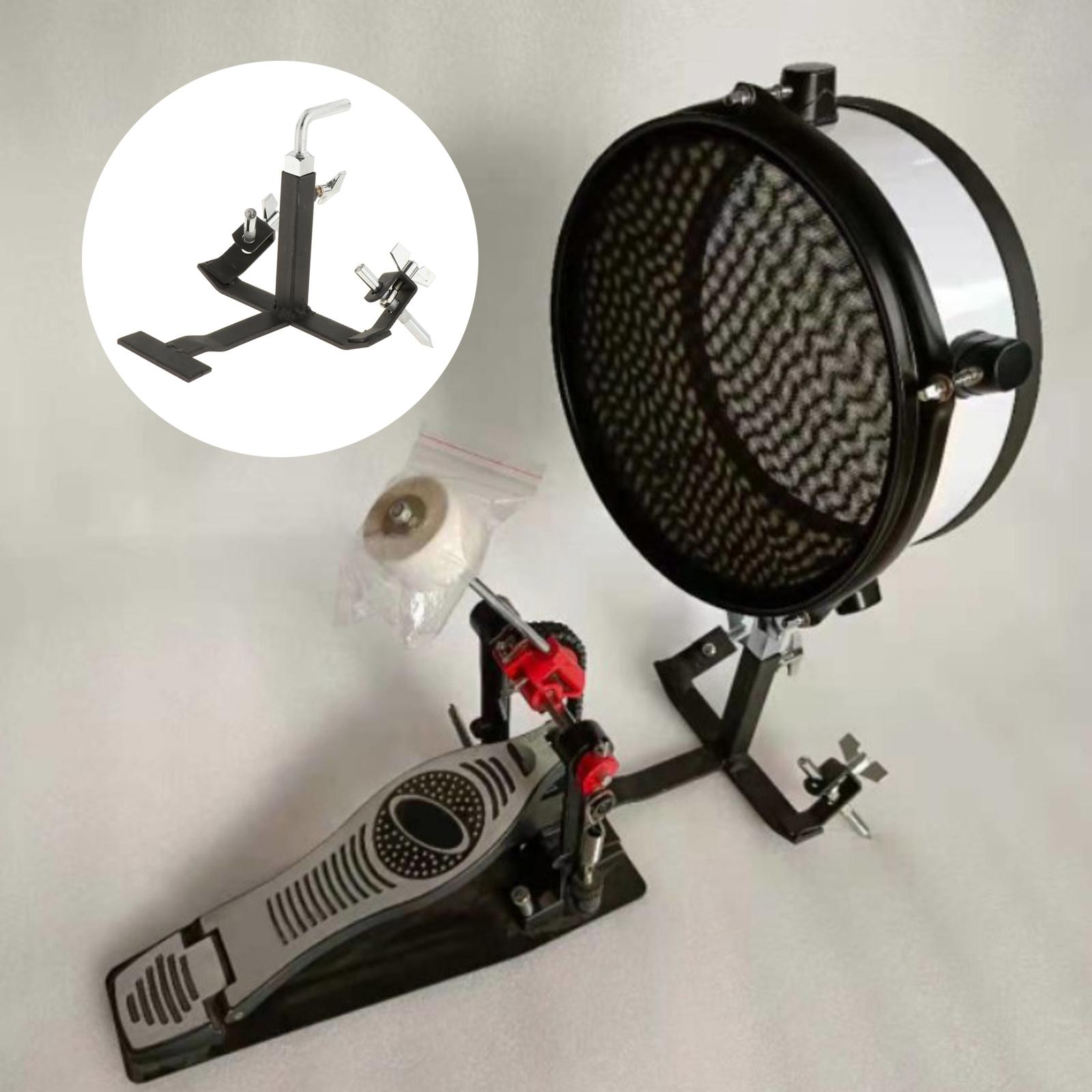 Description Picture 6 of itemCowbell Pedal Foot Bracket Percussion Cowbell Drum Cymbal Stand Pedal Cowbell Bracket for Concert Practice Room