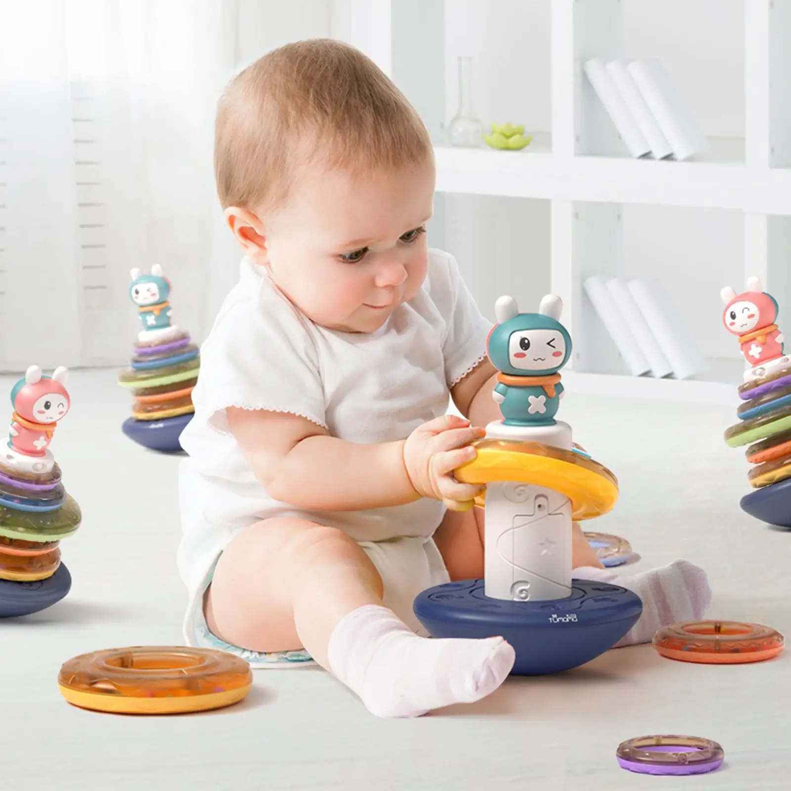 Stacking Rings ? Ring Stacker for Babies ? Baby Toys Non- ? Early Development Toys