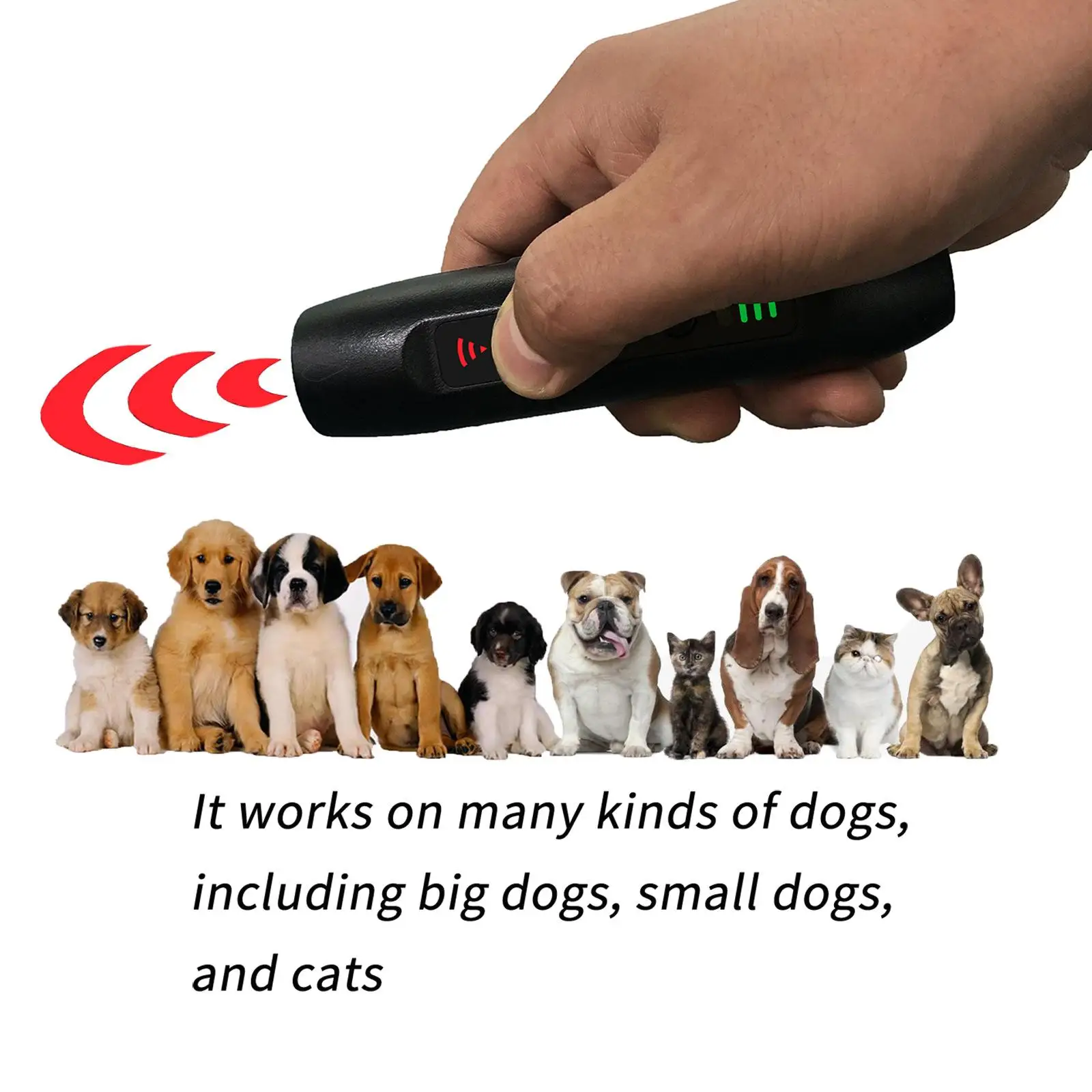 Anti Barking Device LED Indicator Outdoor Indoor Stop Barking Safe for Dogs Behavior Aids Ultrasonic Dog Repeller No Dog Noise
