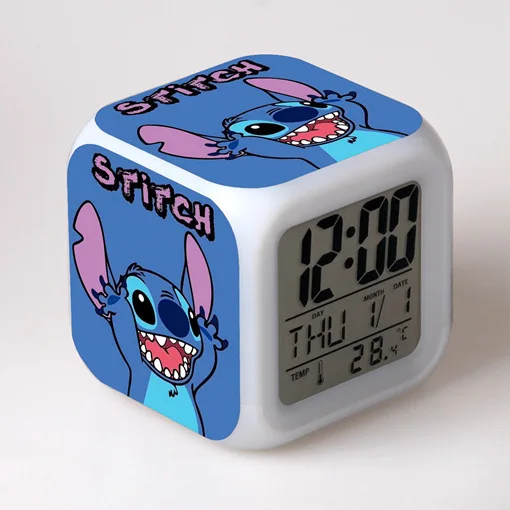  aixomy LED Stitch Anime Digital Alarm Clock - Mini