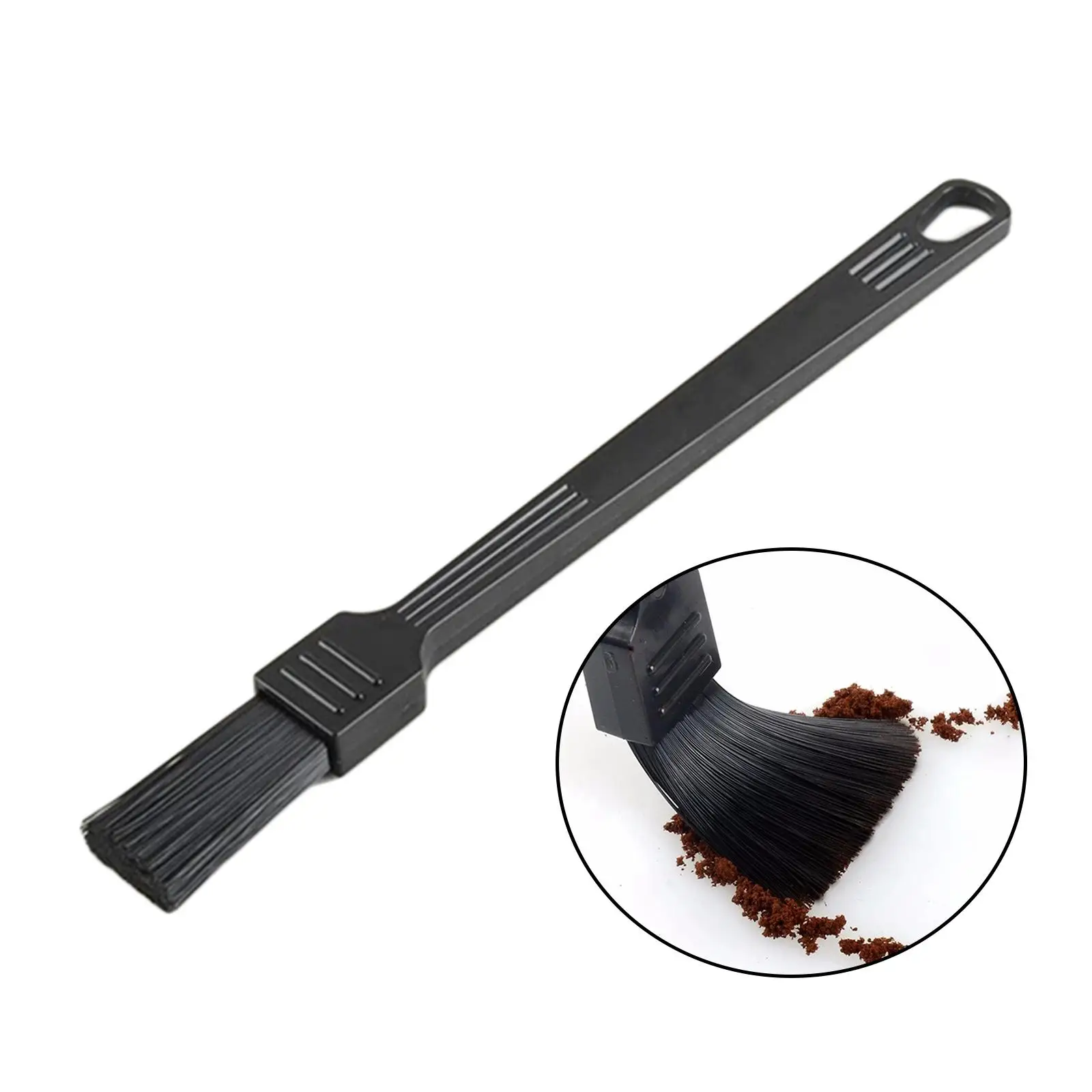 Coffee Cleaning Brush Office with Long Handle 19.5cm Coffee Grinder Cleaning for Bean Grain Coffee Brush Dusting Espresso Brush