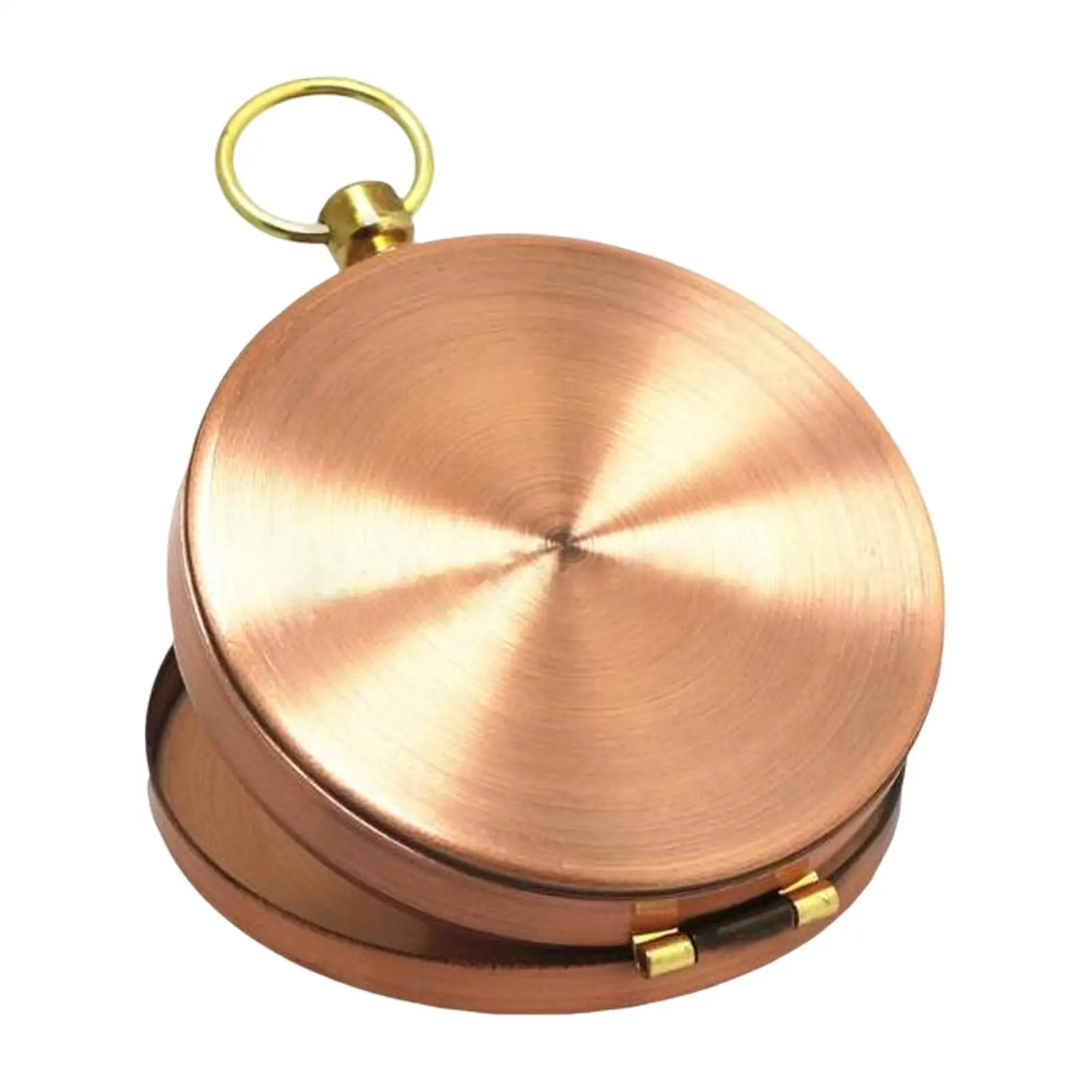 Classic Pocket Copper Compass Portable Clamshell Compass Accurate Handheld for Outdoor Survival Camping Hiking Birthday Gift