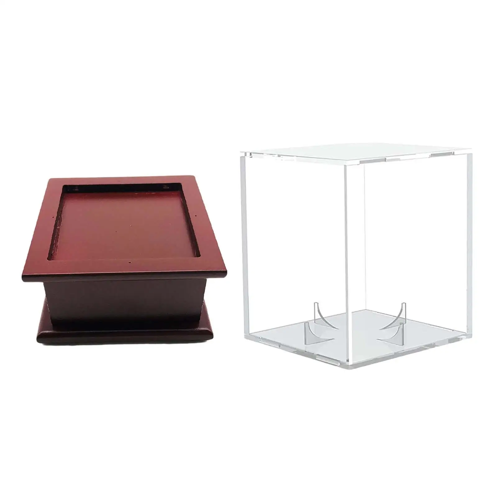 Acrylic Storage Box, Display Box, Dustproof Protection clear Display, Display Box, for Collectibles Official Size Ball
