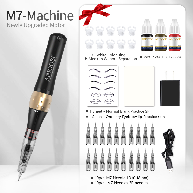 Best of Tattoo Machine Set Microblading Eyebrow Lip PMU Gun Pen Needle Permanent Makeup Professional Supplies Beginner Tattoo Supplie Reviews & Tips