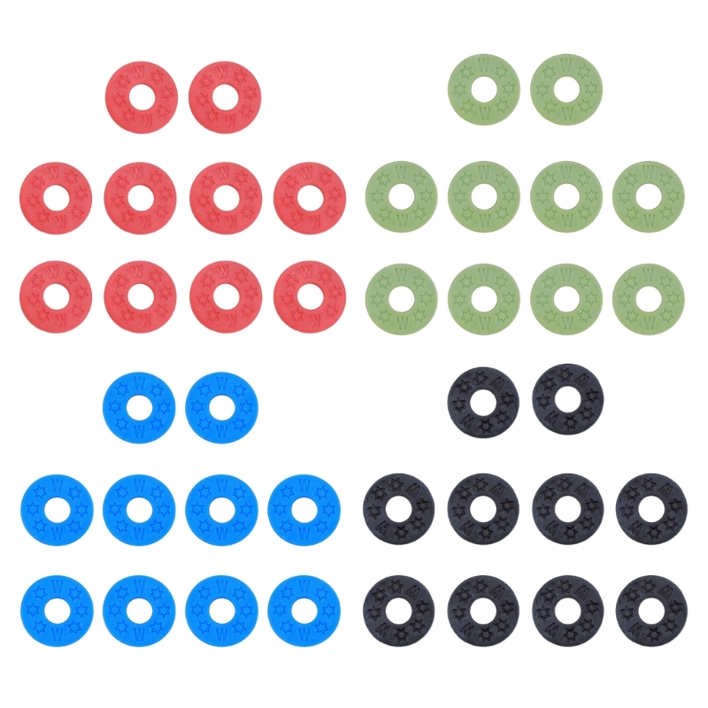 10 Teile/paket Gummi Gitarrengurt Blöcke Gitarre Protector Gitarre Strap Locks Silikon Strap Locks Gitarre Teile Zubehör – Detail 1