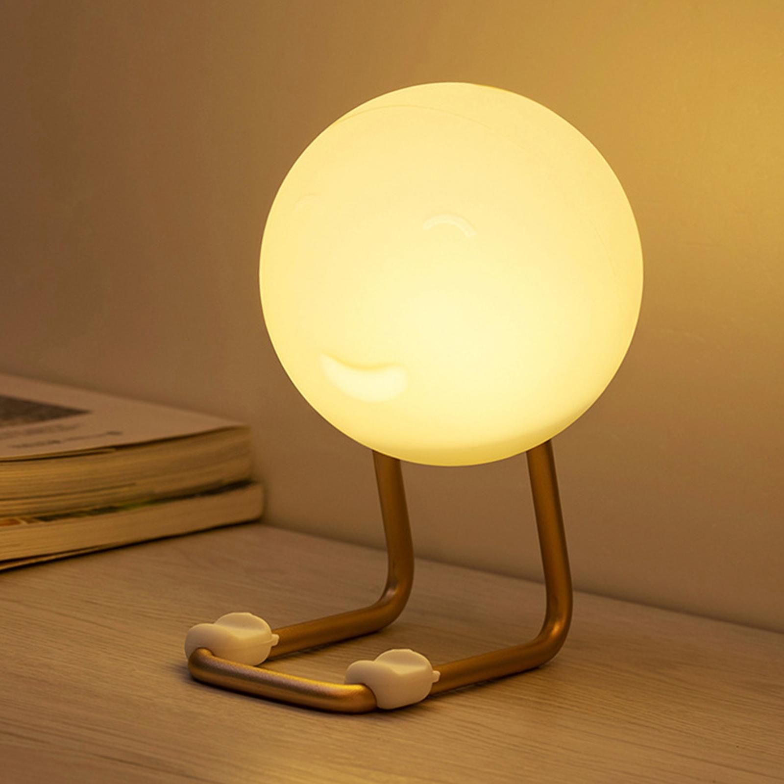 Silicone Night Light Bedside Lamp with Phone Holder USB Desktop Bedroom Sleeping Lights for Nursery Girls Boys  Kids Baby