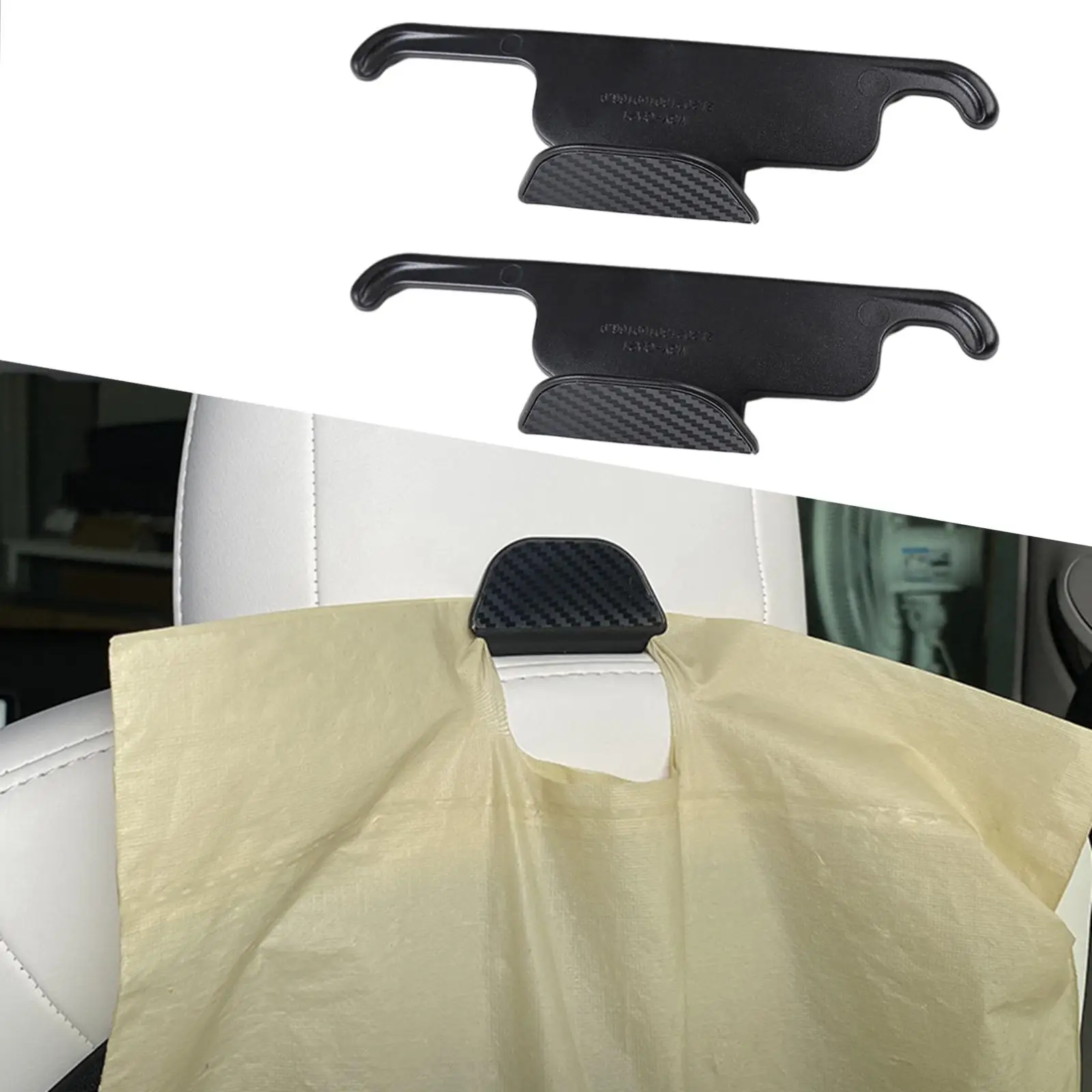 2x Car Seat Hook Hanger Seat Headrest Bag Holder Fit for Tesla Model 3 Y Parts Replacement