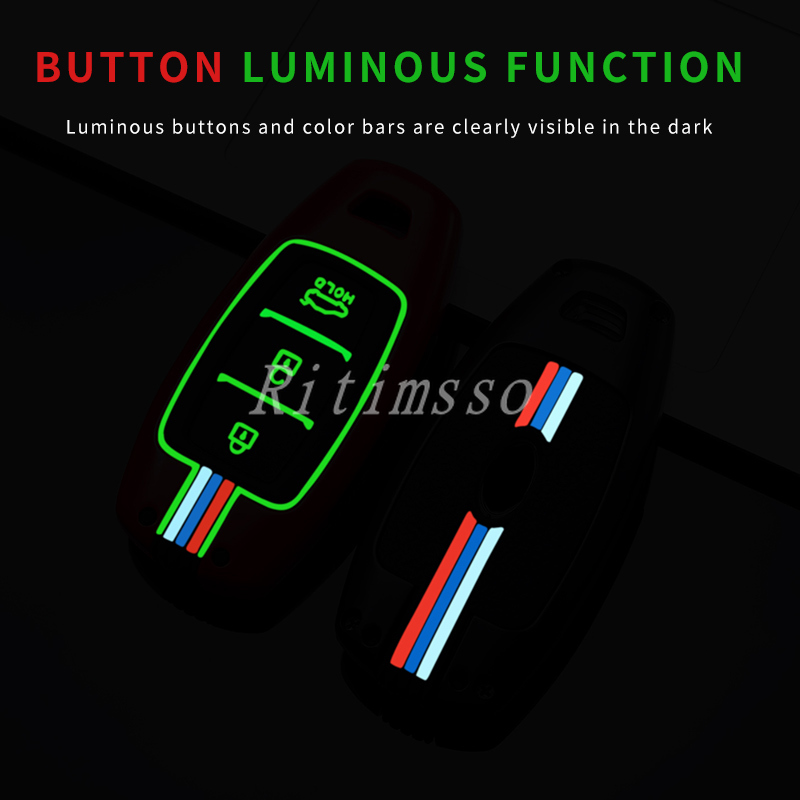 Portachiavi in lega per auto per Hyundai Palisade Grandeur Azera Elantra GT Kona 2018 2019 accessori per la copertura della protezione del telecomando intelligente - Sc3cd853808364a8fb9cc5cdb5da20845h