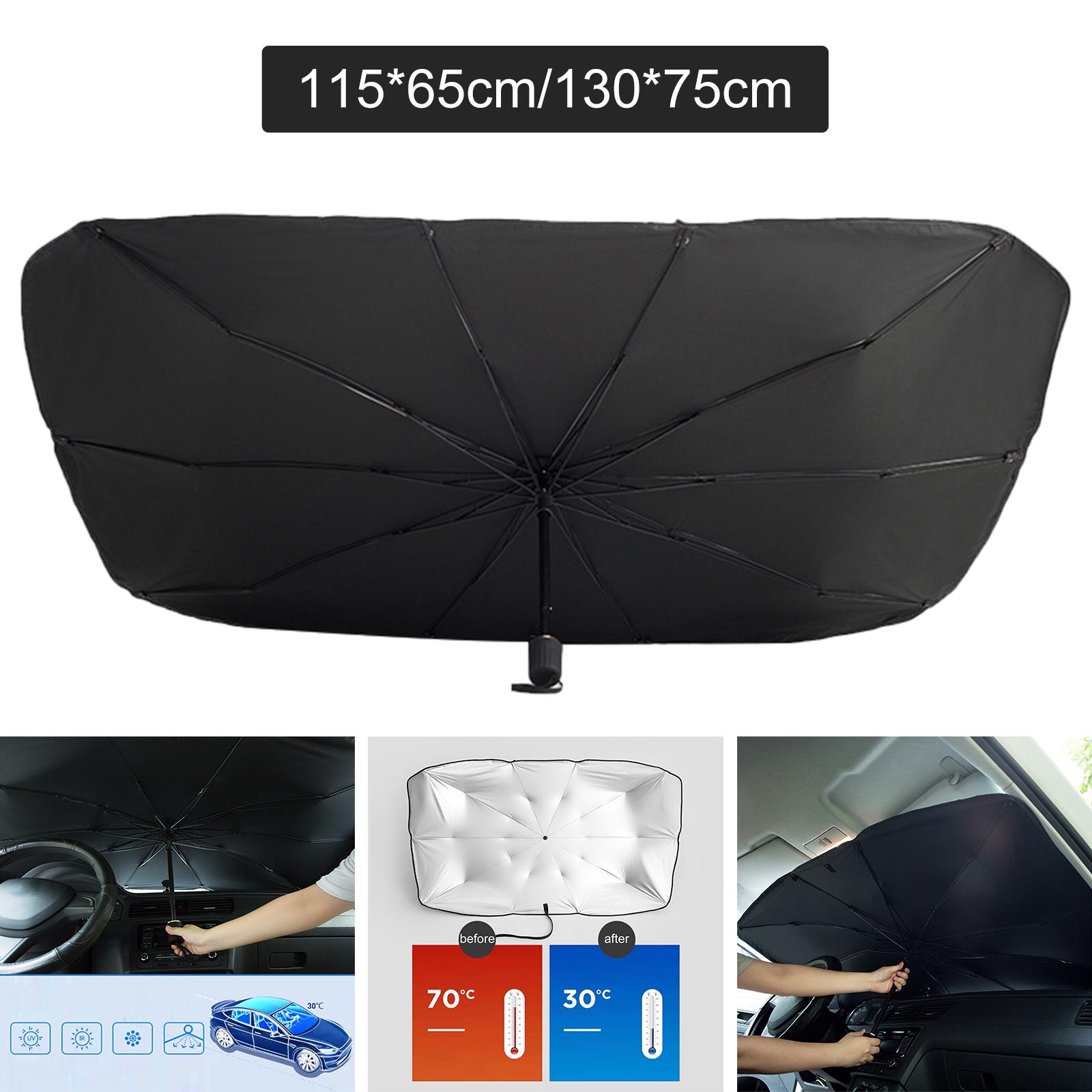 Car Windshield Sun Shade Umbrella Fit for Most Sedans Truck Easy to Store