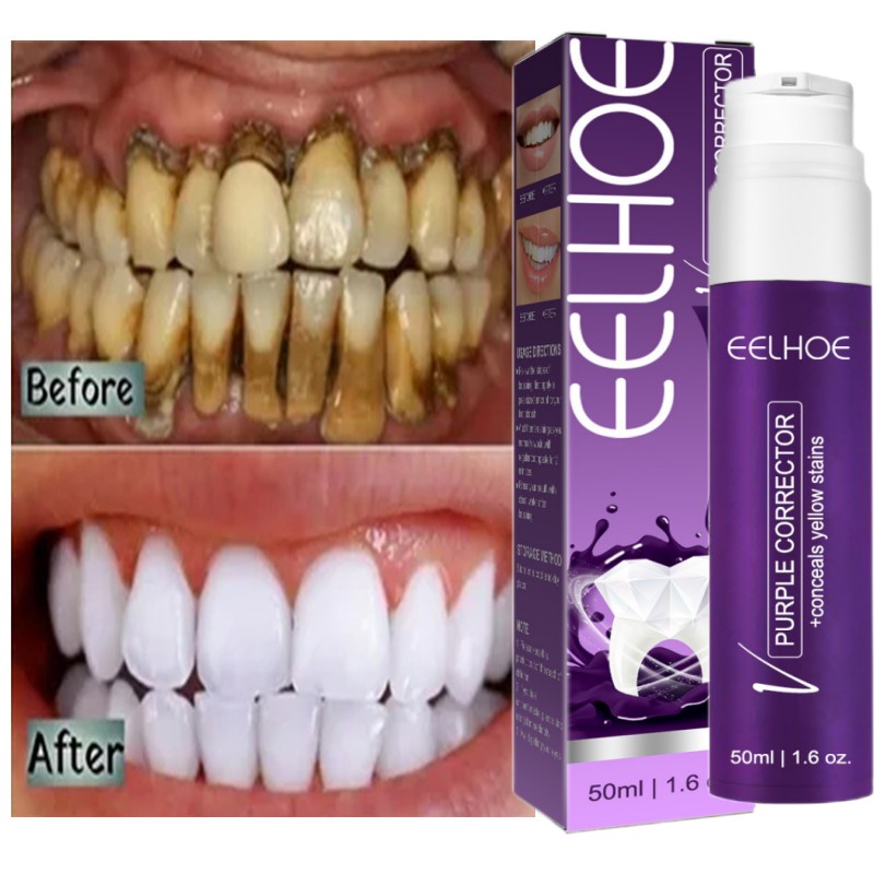 Best of 50ml Purple Safe Whitening Toothpaste Refreshing Breath Teeth Foam Tooth Cleaning Mousse Plaque Removal Dentifrice Teeth Care Reviews & Tips