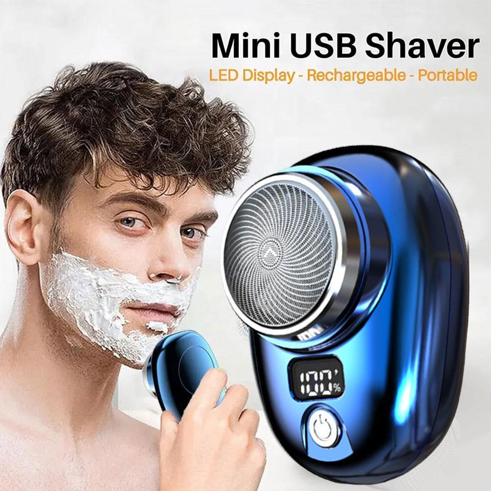 Best of Mini Electric Razor Shaver For Men Vehicle Mounted Shave With Digital Display Washable Cordless Travel Pocket Face Beard Trimmer Reviews & Tips