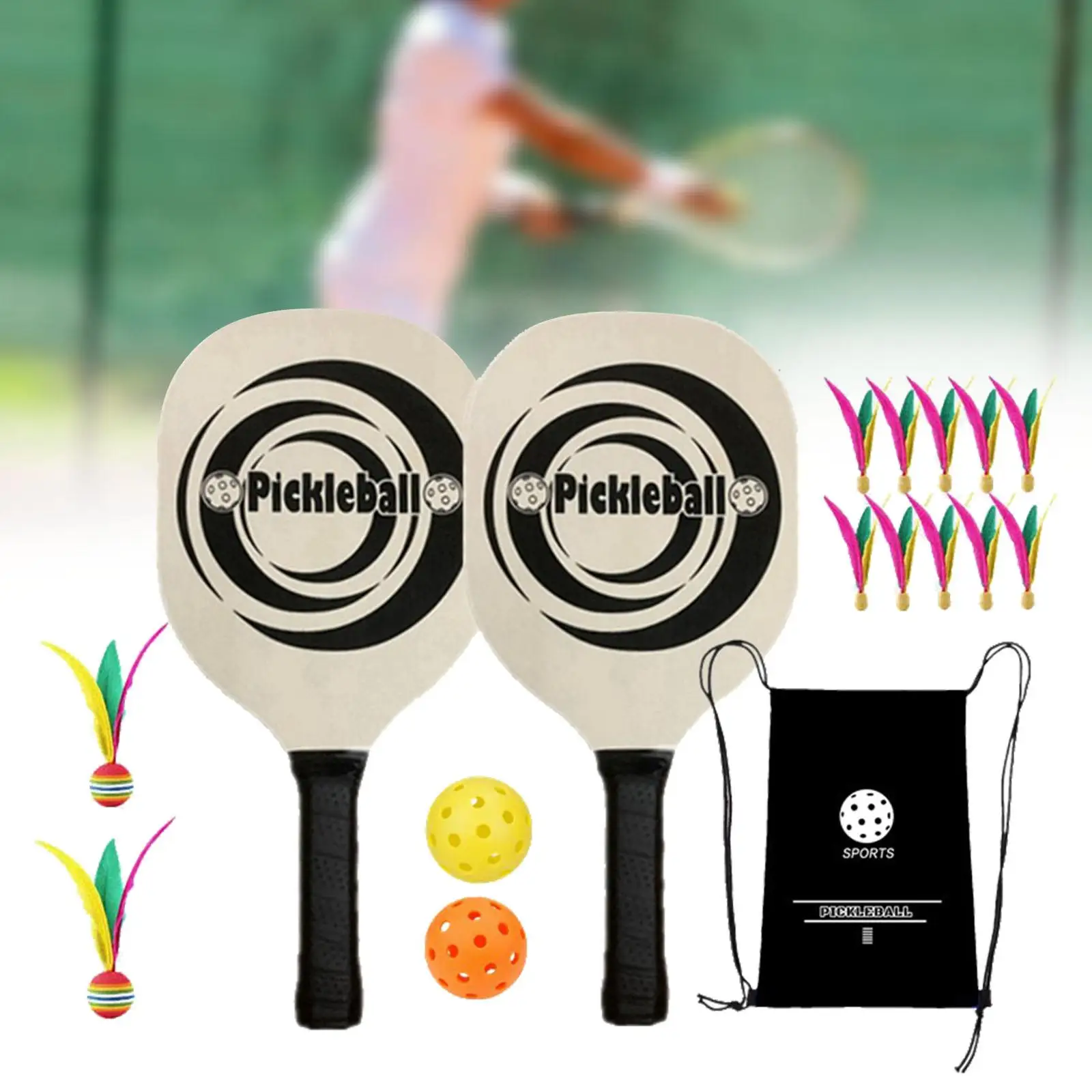 Pickleball Paddles Pickleball Racquets Carrying Bag Pickleball Rackets with 2