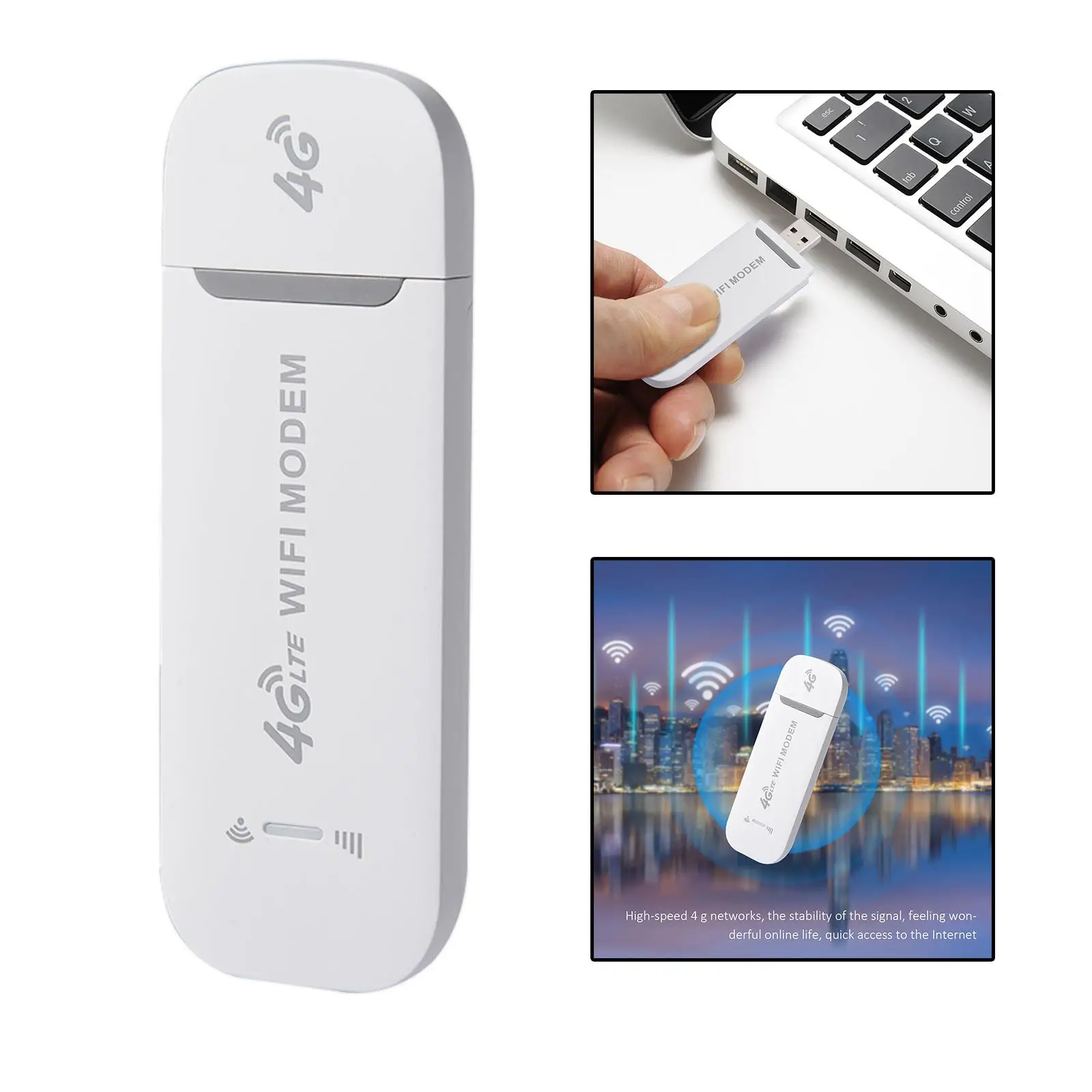 Portable 4G WiFi hotspots Wireless Router WiFi Wireless Network Adapter 4G USB Modem for Desktop