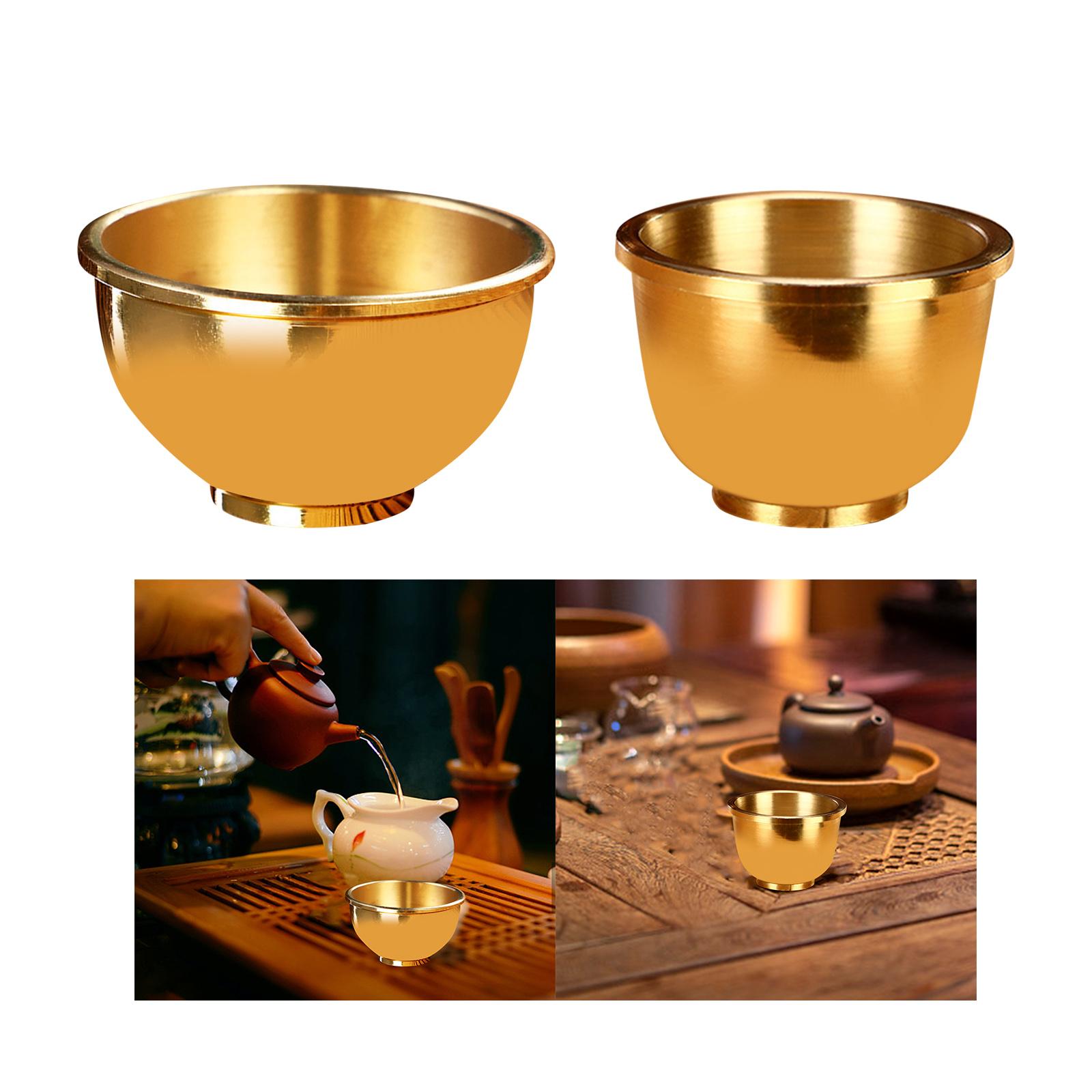 Handmade Pure Copper Water Supply Cup Practical Water Cup Pure Copper Cup Buddhism Water Cup Buddha Cups for Household