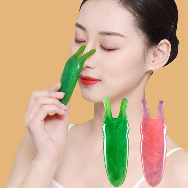 Best of Resin Nose Massager Promote Blood Circulation For Trigger Point Therapy Gua Sha Board Facial Massage Nose Lifting Tool Reviews & Tips