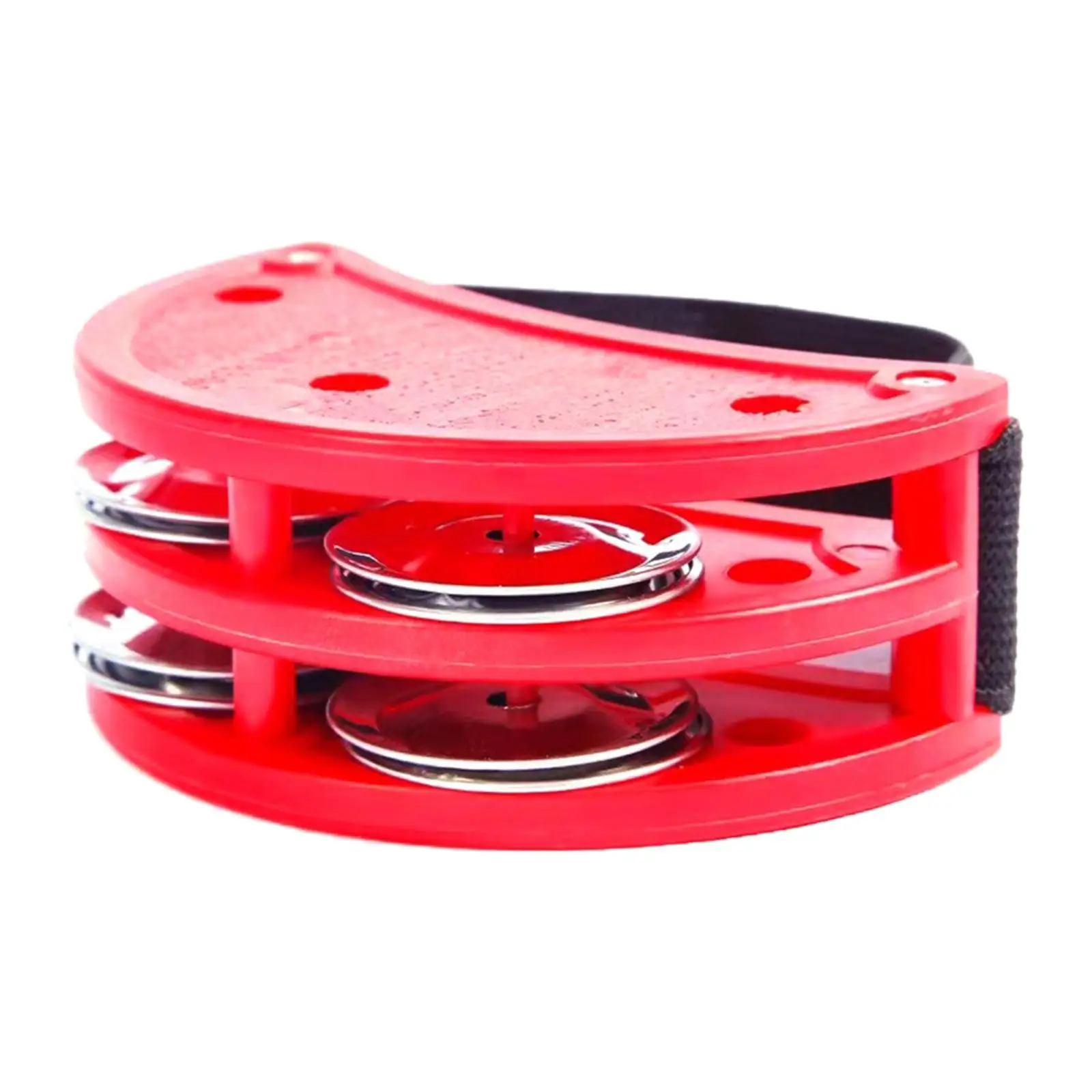 Foot Tambourine with Metal Bell Percussion Instruments for Parties