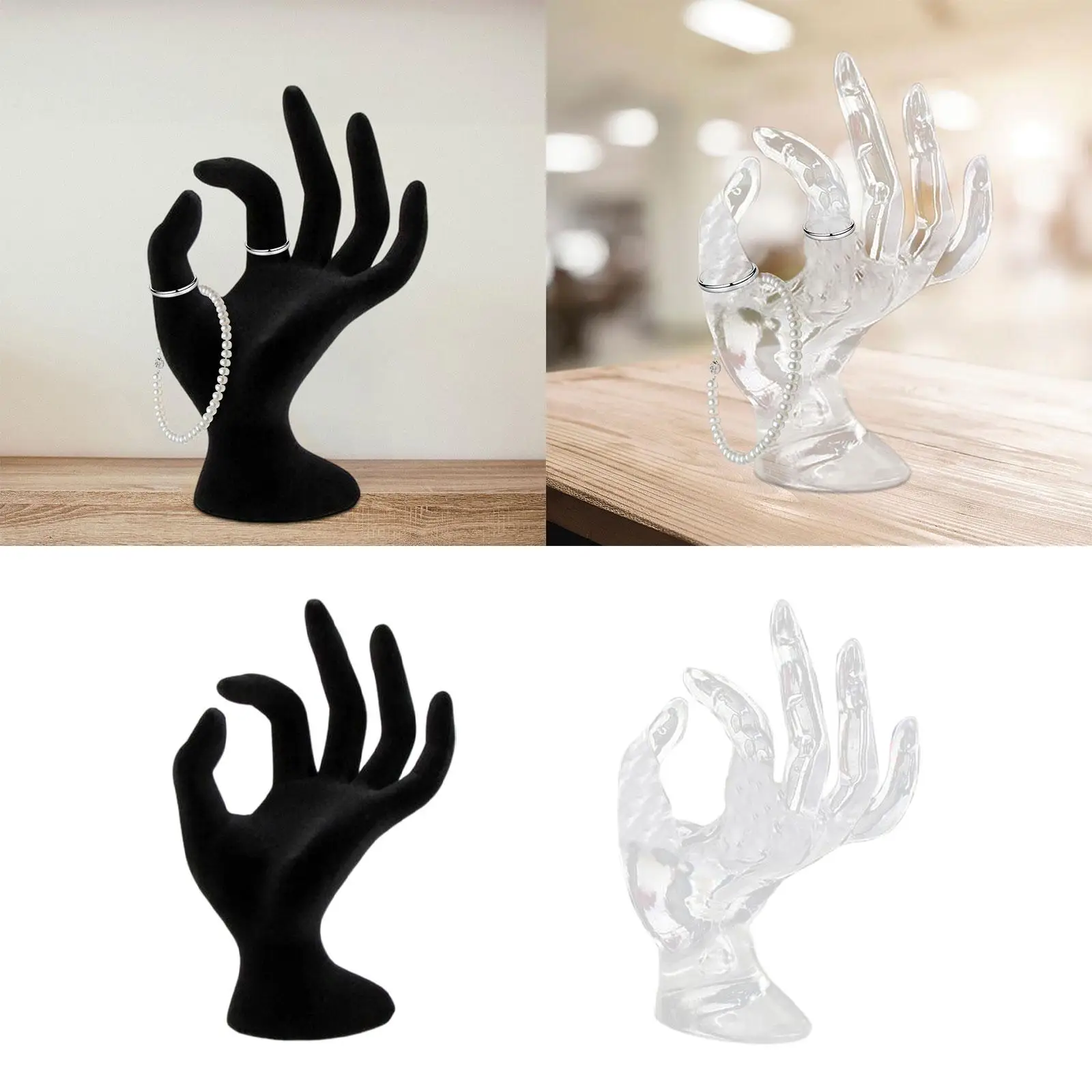 Jewelry Display Stand hand Photograph Props Multipurpose Shape Organizer Stand Chain Watch Display Rings Display