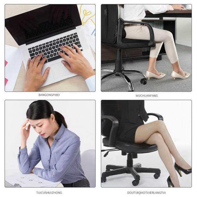 Foot Rest with Massage Surface Rollers Ergonomic Easy Assembly Pressure  Relief Foot Stool for Office Home - AliExpress