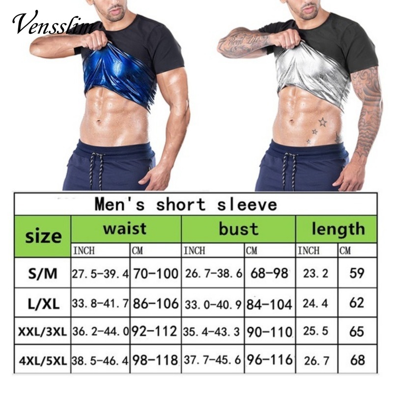 Description Picture 3 of itemMen Sauna Vest Polymer Sweat Slimming Weight Loss Sauna Suit Tank Top Zipper Body Shaper Shirt Workout Waist Trainer Fat Burning