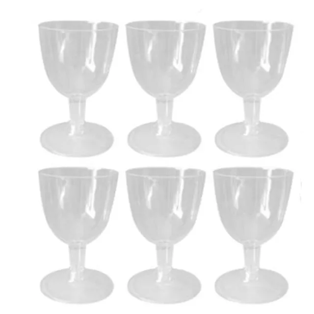 6pcs Plastic Champagne cocktail Flutes Disposable Cups flute champagne  plastique verrines jetable en plastique for Party