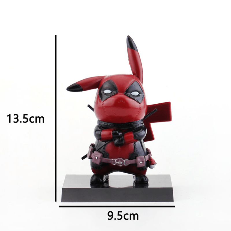 pikachu deadpool figurine