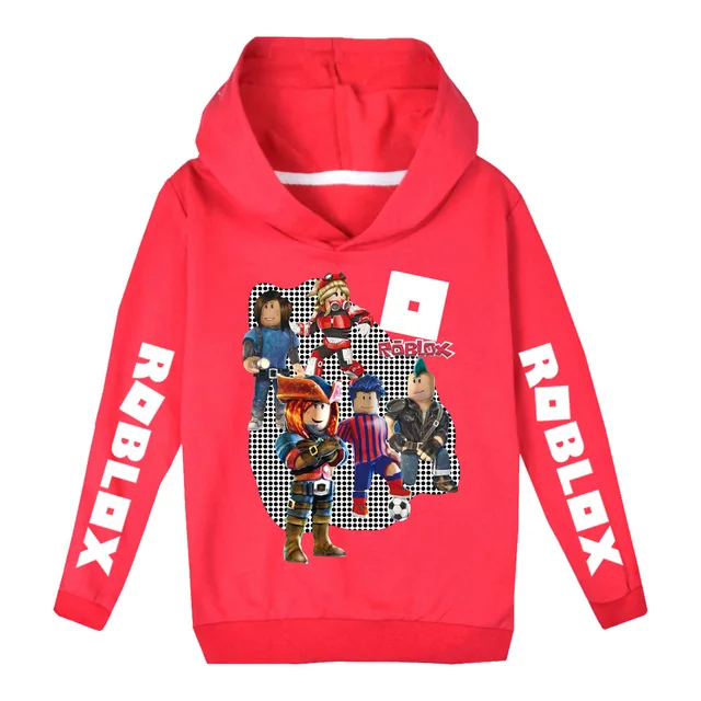 Roblox-capuz estampado para crianças, blusa de manga comprida para  estudantes masculinos e femininos, cor doce