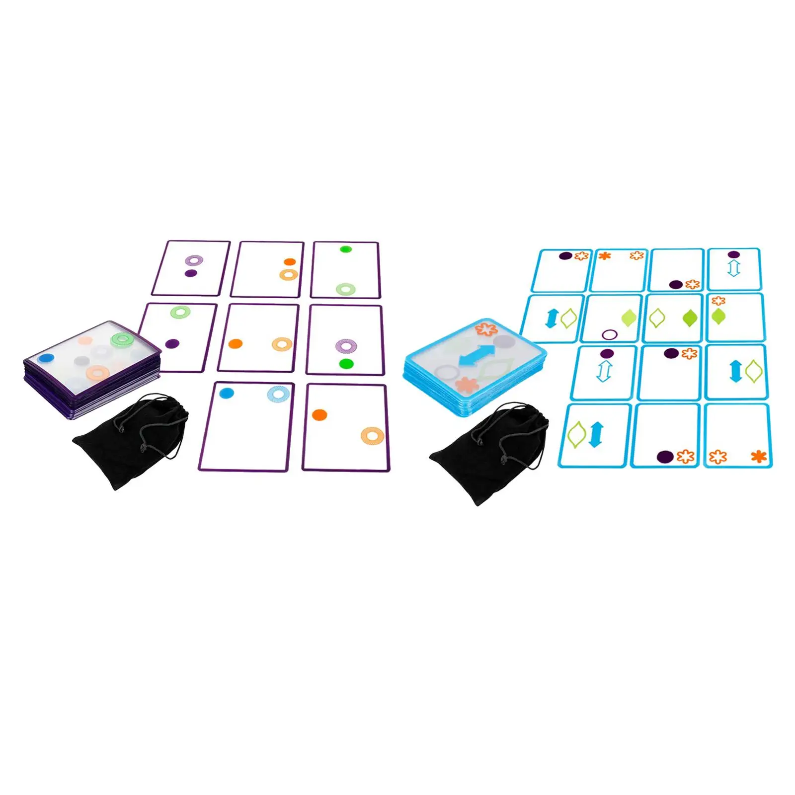 Montessori Overlap Card Logic Game Swish Cards for Parent-Child Teens Adult