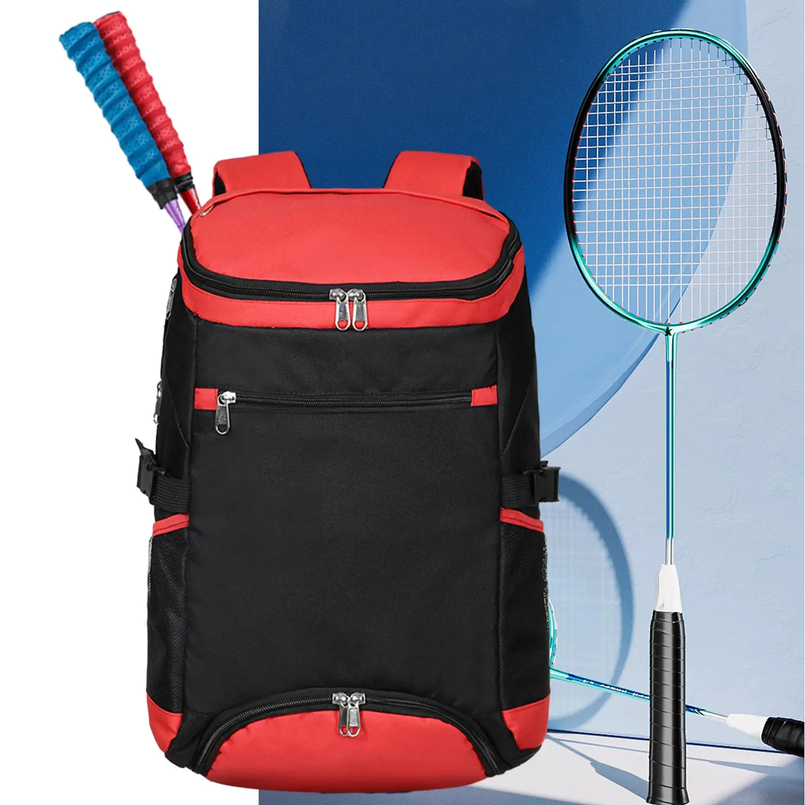 Tennis Backpack Women Men Large Racket Bag for Squash Racquets 2 Rackets Outdoor Sports Pickleball Racket Balls Accessories