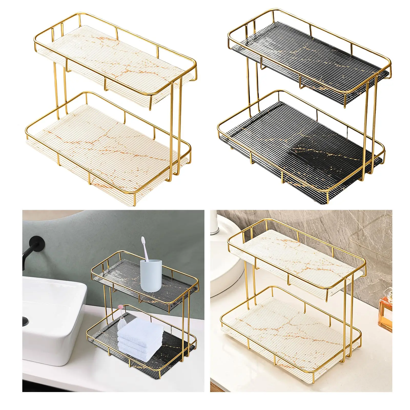 Countertop Organizer Stand Specialty Plates Multifunction Cosmetics Perfume Storage Rack for Restaurants Buffet Parties Tabletop
