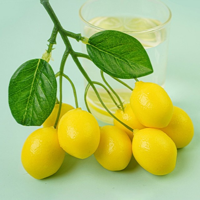 10 Pezzi Limoni Artificiali - Decorazione Realistica Per Casa, Cucina, Party