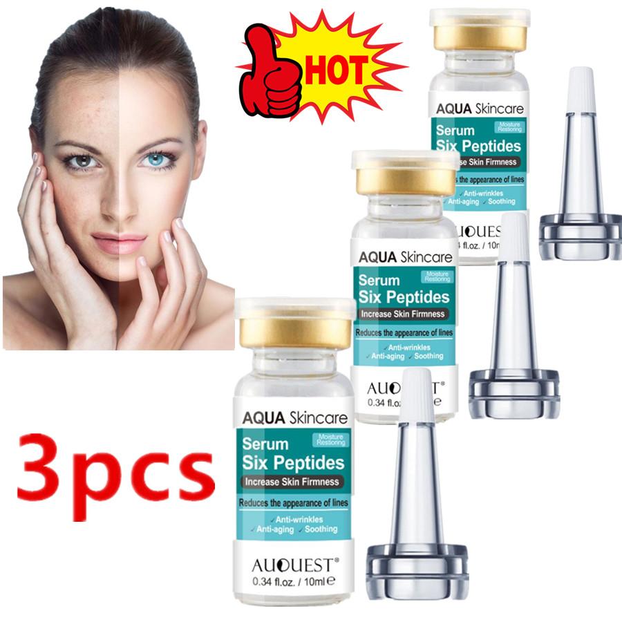 Best of 3PCS 10ml Six Peptides Serum Liquid Hyaluronic Acid And Anti-wrinkles Whitening Collagen Face Lift Skin Care Cream Reviews & Tips