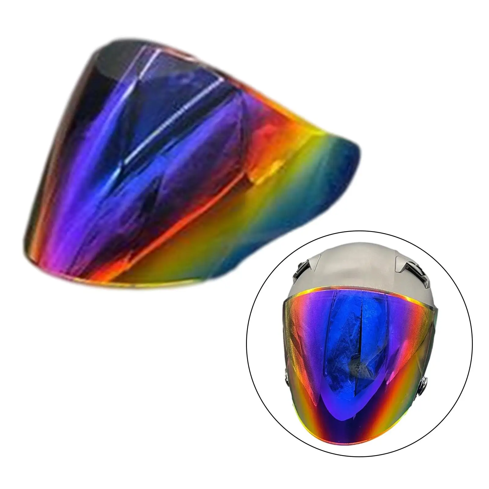 Helmet Visor Lens Anti UV Replacement Face PC Material Motorbikes Supplies Protective Anti Fog Fit for Kyt GP08