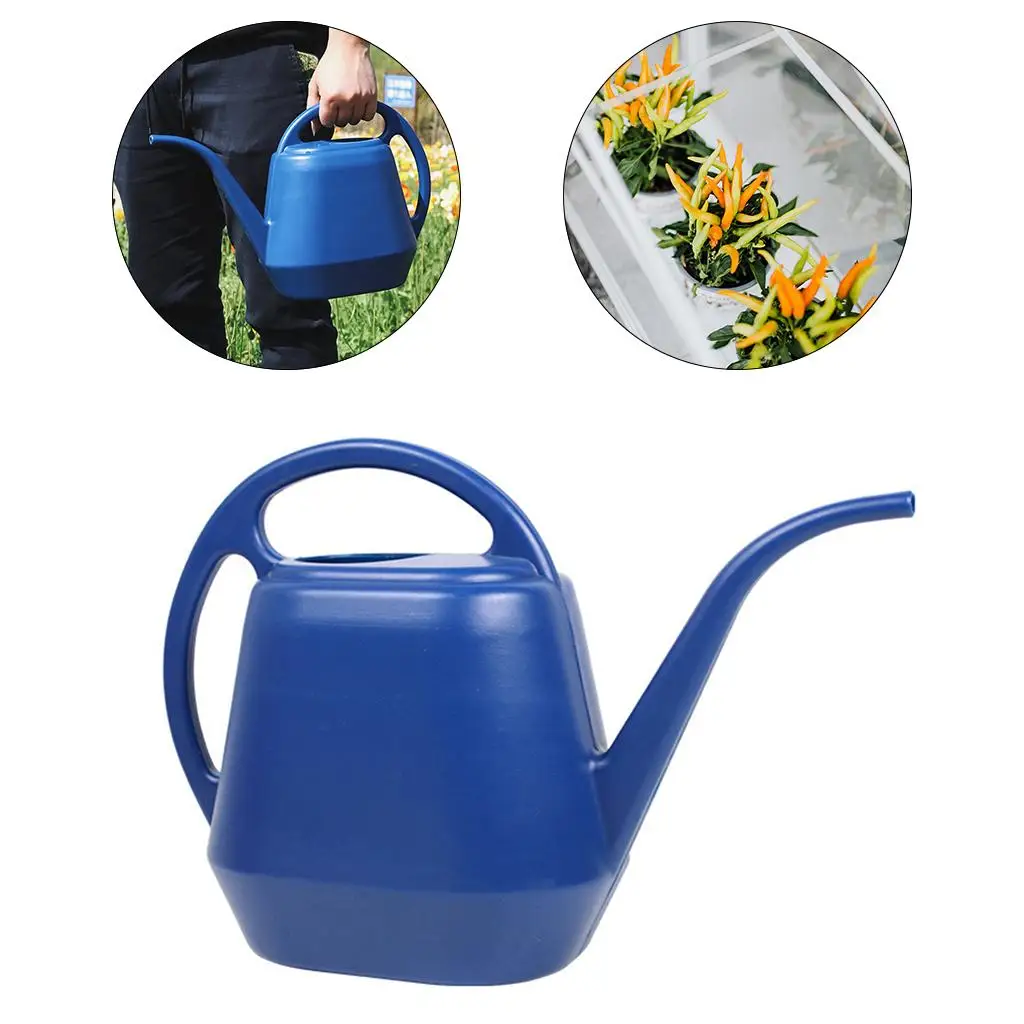 1pc Long Mouth Water Cans Home Flower Plant Pot Bottle Watering Garden Tool - 4L Capacity