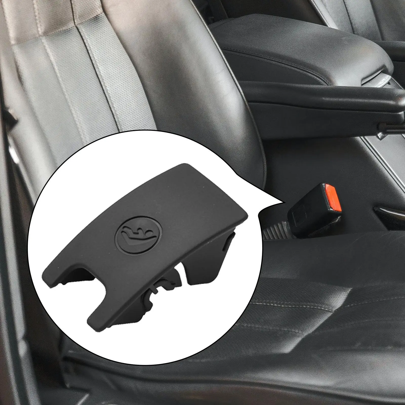 Car Rear Child Seat Slot Cover 8T0887187 Black for  A4 A5 Accessories