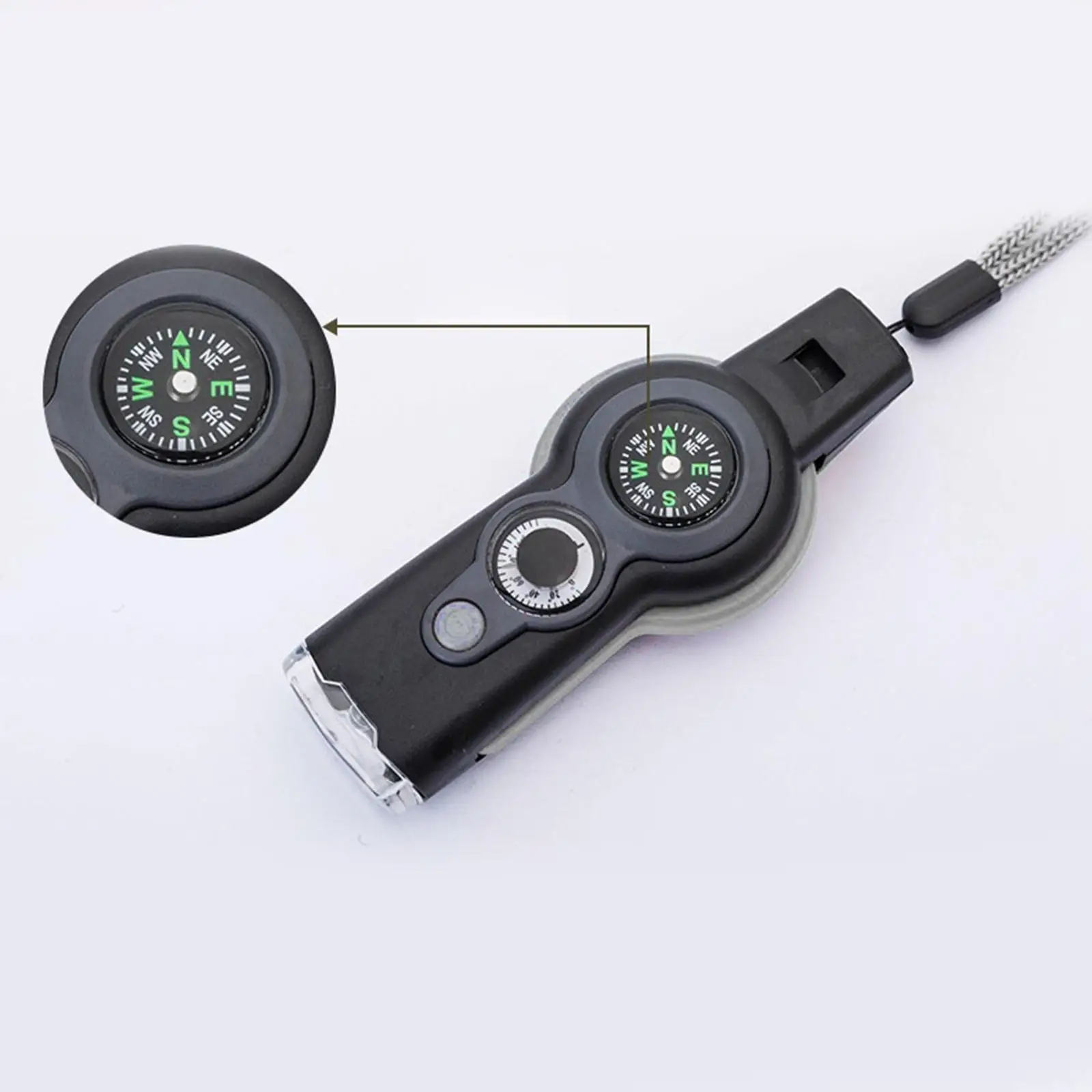  Survival Multi-function Emergency Tool Camping Hiking Accessory flashlight 