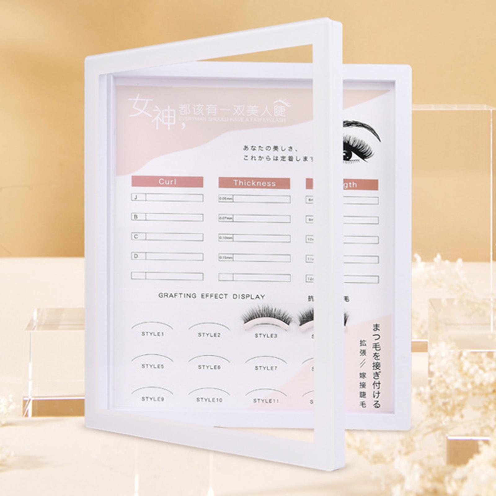 Eyelash Extension Display Plate Eyelash Tools Eye Lash Stand Acrylic Magnet Closed Make up Beauty Graft Lash Template for Women