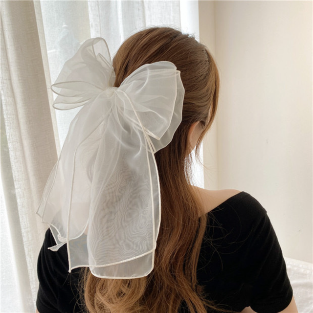 ヘアアクセサリー TATIANA Chiffon double ribbon hairpin HB2252 TATIANA】Chiffon Double Ribbon Hair Pin HB2252〜ヘアピン